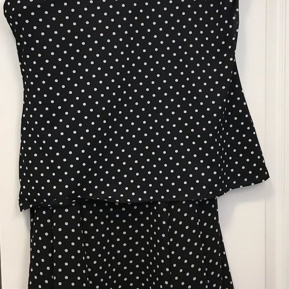 PolkaDot Skirt Suit, Sleeveless - Picture 7 of 9